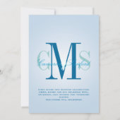 Hedendaags + Klein/blauwgroen blauw Kaart (Achterkant)