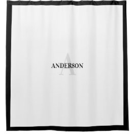 Hedendaags koloniaal douwergordijn in zwart douchegordijn