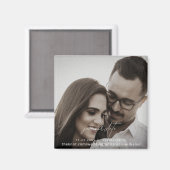 Hedendaags Koppel Foto Sla onze Datum op Magneet (Voorkant / Achterkant)