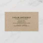  hedendaags Kraft-Visitekaartje Visitekaartje (Achterkant)