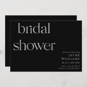 Hedendaags lettertype B/W Vrijgezellenfeest Kaart (Voorkant / Achterkant)