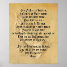 Hedendaags Lord's Prayer Poster (Matte)