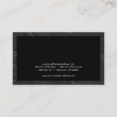 Hedendaags | Marmer Trim Visitekaartje (Achterkant)