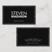 Hedendaags | Marmer Trim Visitekaartje (Voorkant / Achterkant)