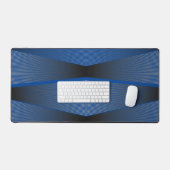 Hedendaags Metaalgrijs Abstract op blauw Bureaumat (Keyboard & Muis)