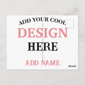 Hedendaags, minimaal, eenvoudig en professioneel briefkaart (Achterkant)