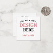 Hedendaags, minimaal, eenvoudig en professioneel notitiekaartje (Voorkant / Achterkant in situ)