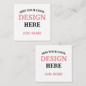 Hedendaags, minimaal, eenvoudig en professioneel notitiekaartje (Voorkant / Achterkant)