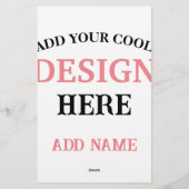 Hedendaags, minimaal, eenvoudig & professioneel briefpapier (Achterkant)