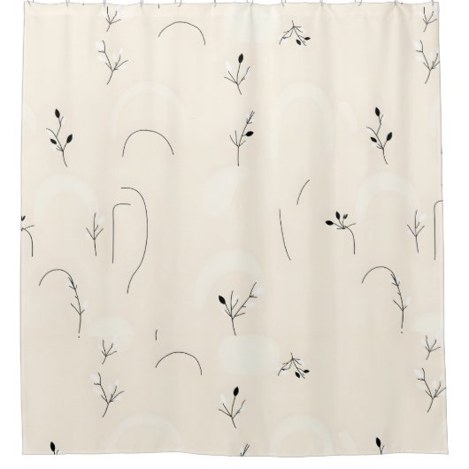 Hedendaags minimalistisch douchegordijn (Voorkant)