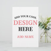 Hedendaags, minimalistisch, eenvoudig, & professio briefpapier (Staand voorkant)