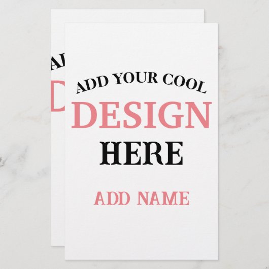 Hedendaags, minimalistisch, eenvoudig, & professio briefpapier (Voorkant / Achterkant)