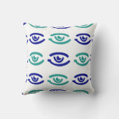 Hedendaags minimalistisch grootogig naadloos patro kussen (Achterkant)