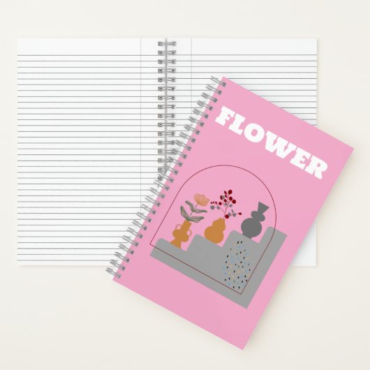 Hedendaags modern Boho Notitieboek (Binnen)