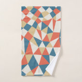 hedendaags modern kleurrijk geometrisch patroon bad handdoek (Handdoek)