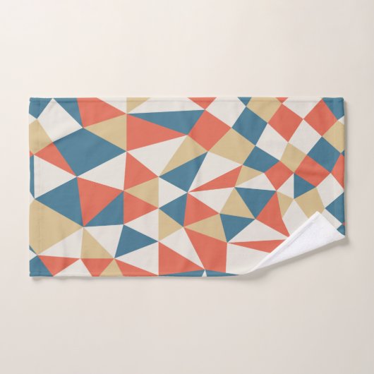 hedendaags modern kleurrijk geometrisch patroon bad handdoek (Handdoek)