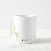 Hedendaags Modern Minimalistisch Rendier  Koffiemok (Voorkant links)