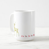 Hedendaags Modern Minimalistisch Rendier  Koffiemok (Voorkant links)
