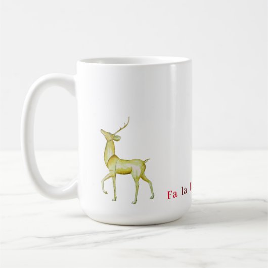Hedendaags Modern Minimalistisch Rendier  Koffiemok (Links)