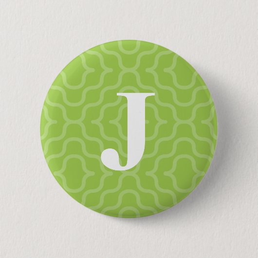  hedendaags monogram - letter J Ronde Button 5,7 Cm (Voorkant)