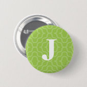  hedendaags monogram - letter J Ronde Button 5,7 Cm (Voorkant /achterkant)