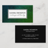 Hedendaags namaakleer / Wit frame Visitekaartje (Voorkant / Achterkant)