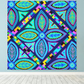 Hedendaags Oma Vierkant Bloem Canvas Afdruk (Insitu (Houten vloer))