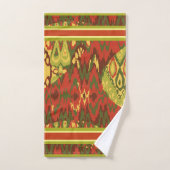 Hedendaags ontwerp in olijven, roest, goud bad handdoek (Handdoek)