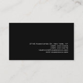 Hedendaags Patroon Zwart Grijs Visitekaartje (Achterkant)