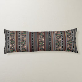 Hedendaags Patroonbruin, grijs, tan Lichaamskussen