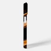 Hedendaags professioneel zwart Swoosh-ontwerp Case-Mate iPhone Case (Achterkant / Rechts)