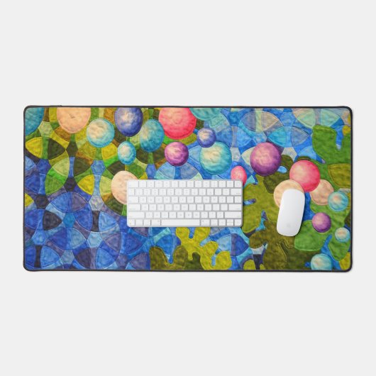 Hedendaags quiltpatroon bureaumat (Keyboard & Muis)