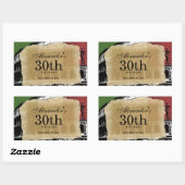 Hedendaags Romeins Colosseum Wijnlabel Rechthoekige Sticker (Vel)