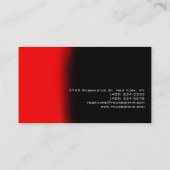 Hedendaags Rood Zwart Visitekaartje met rendy stij (Achterkant)