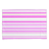 Hedendaags roze tint gestreept ontwerp kussensloop (Voorkant-Rechts)