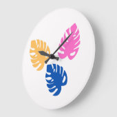 Hedendaags rustiek Blauwgroen blad Grote Klok (Hoek)