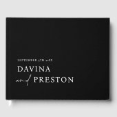 Hedendaags Script Modern Eenvoudig Minimalistisch  Gastenboek (Voorkant)