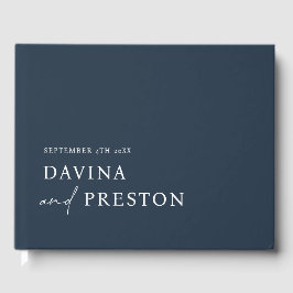 Hedendaags Script Modern Eenvoudig Minimalistische Gastenboek