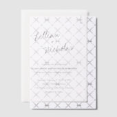 Hedendaags Script Moderne bruiloft Vellum Uitnodigingen (Offset (Uitnodiging))