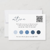 Hedendaags Script QRCode Trouwkleding SJABLOON Kaart (Voorkant)