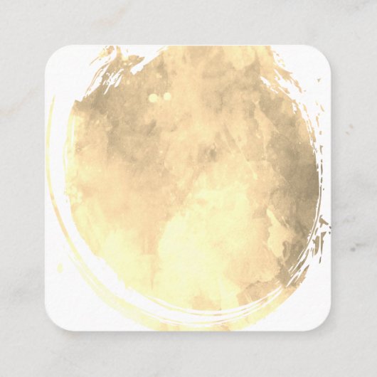 Hedendaags Sepia Aquarel Geborsteld Vierkante Visitekaartje (Achterkant)