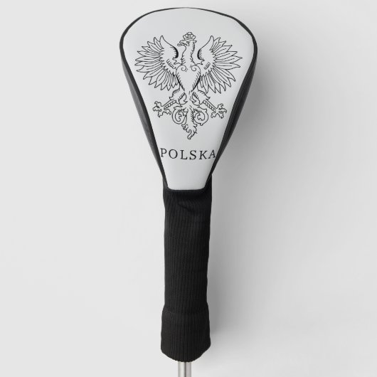 Hedendaags Staatssymbool van Polen Witte Adelaar Golfheadcover (Voorkant)