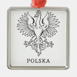 Hedendaags Staatssymbool van Polen Witte Adelaar Metalen Ornament