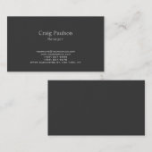 Hedendaags Stijlvol Visitekaartje (Voorkant / Achterkant)