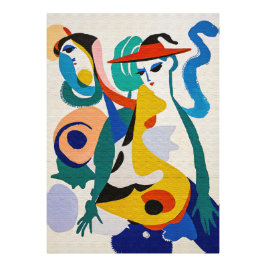 Hedendaags Surrealisme Kleurrijke Geometrische Fij Foto Afdruk