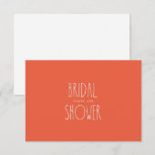 Hedendaags Tangerine Vrijgezellenfeest dank u Bedankkaart (Voorkant / Achterkant)