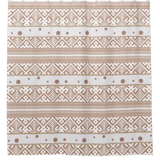 Hedendaags tapijt, linen, bruin gevlekt douchegordijn (Voorkant)