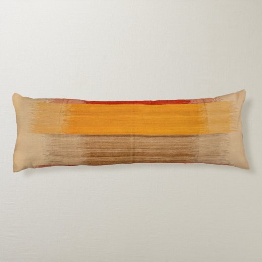 Hedendaags Turks Geel Rood Bruin  Lichaamskussen (Achterkant)