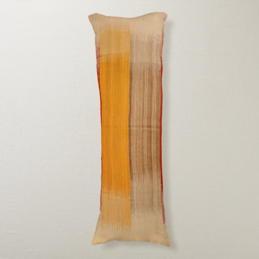 Hedendaags Turks Geel Rood Bruin Lichaamskussen (Voorkant Verticaal)