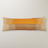 Hedendaags Turks Geel Rood Bruin  Lichaamskussen (Voorkant)